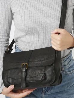 Sac bandoulière Cow cuir BASILIC PEPPER