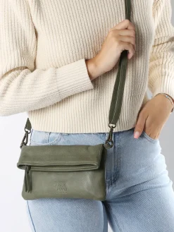 Sac bandoulière Cow cuir BASILIC PEPPER