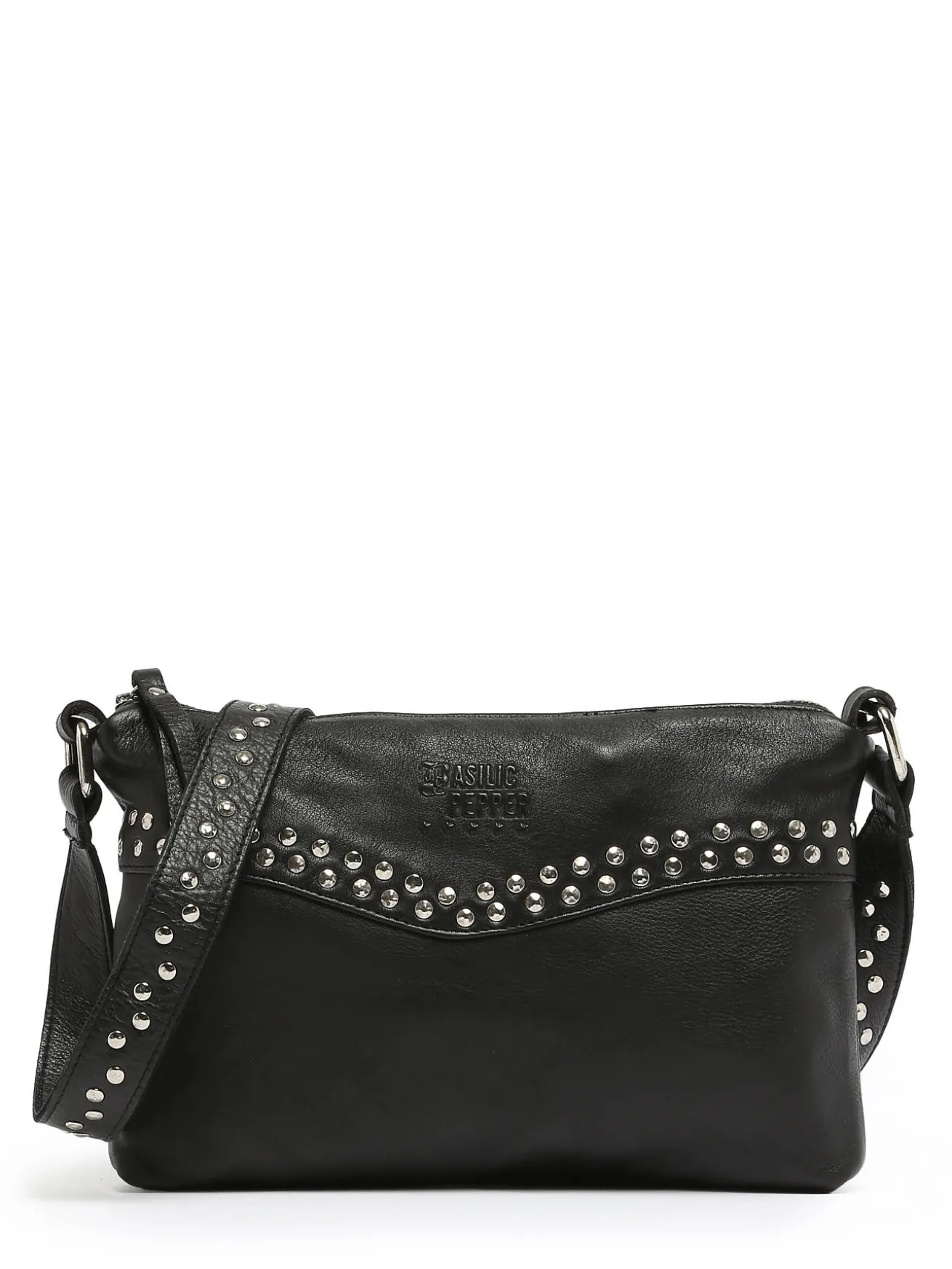 Sac bandoulière Glam cuir BASILIC PEPPER