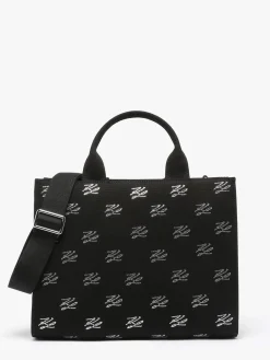 Sac bandoulière K autograph coton KARL LAGERFELD