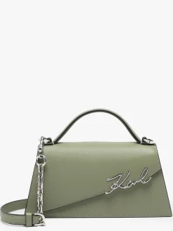 Sac bandoulière K signature cuir KARL LAGERFELD