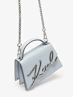 Sac bandoulière K signature cuir KARL LAGERFELD