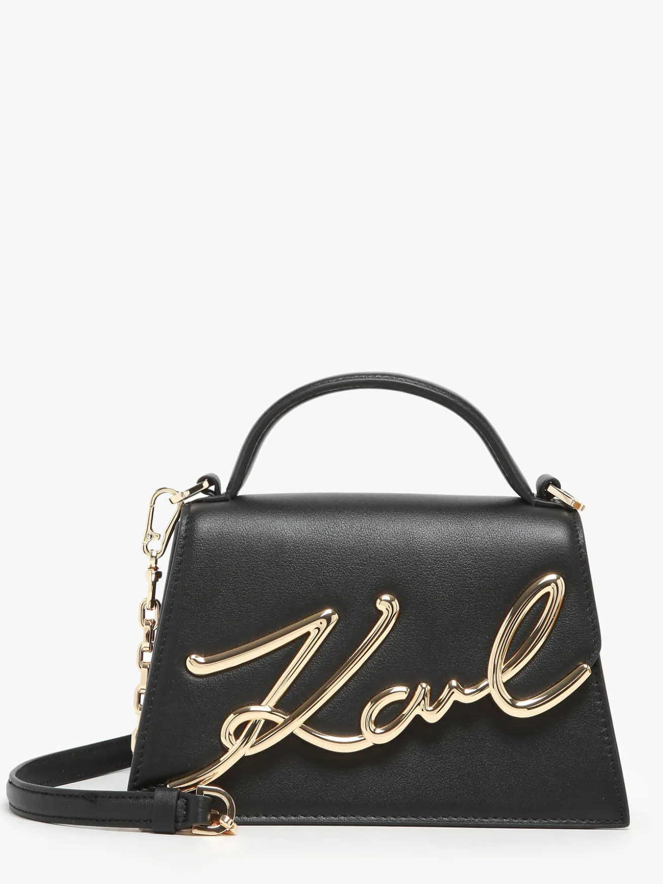 Sac bandoulière K signature cuir KARL LAGERFELD