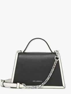 Sac bandoulière K signature cuir KARL LAGERFELD