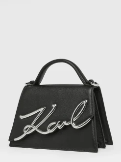 Sac bandoulière K signature cuir KARL LAGERFELD