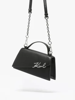 Sac bandoulière K signature cuir KARL LAGERFELD