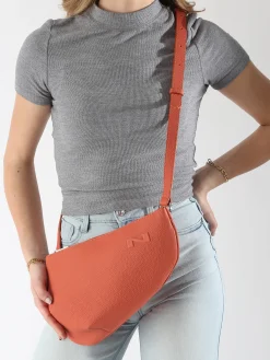 Sac bandoulière Large City Perle cuir NATHAN BAUME