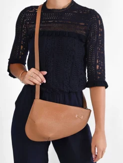Sac bandoulière Large City Perle cuir NATHAN BAUME