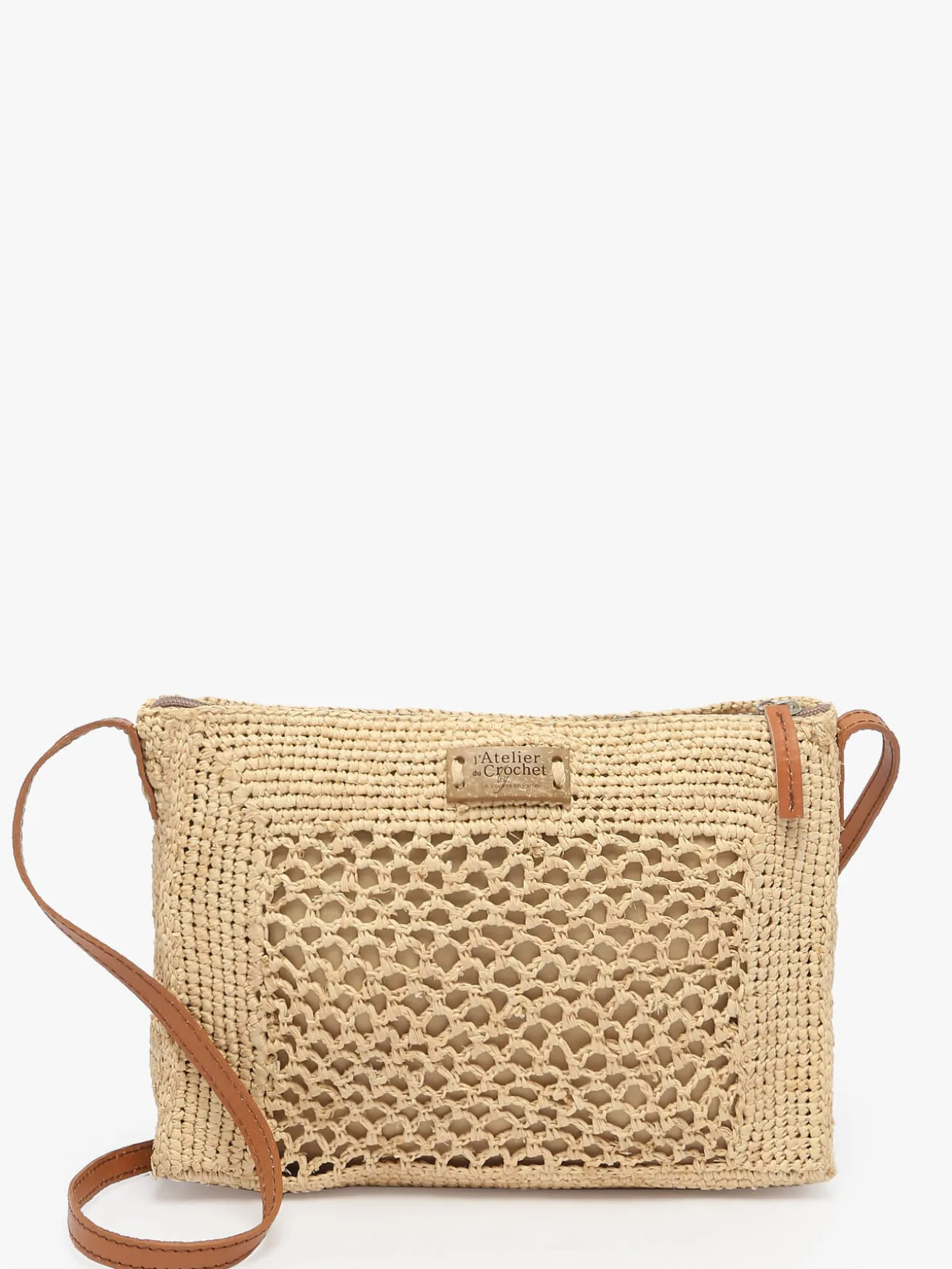 Sac bandoulière L'atelier du crochet raphia LE VOYAGE EN PANIER