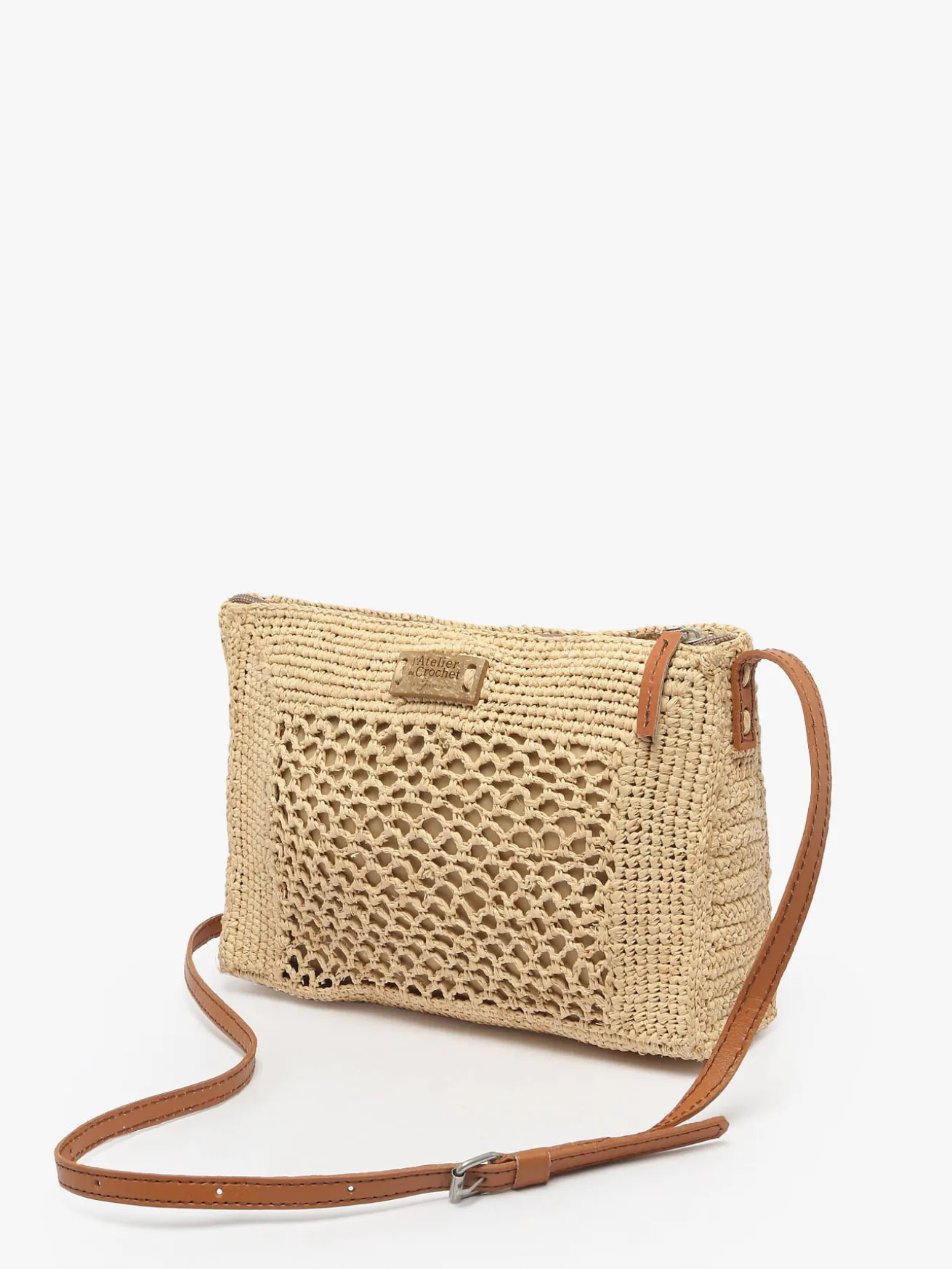 Sac bandoulière L'atelier du crochet raphia LE VOYAGE EN PANIER
