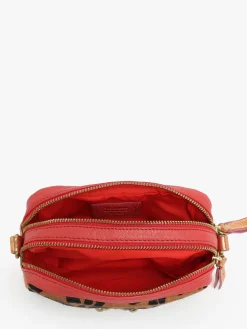 Sac bandoulière Léopard cuir VIRGINIE DARLING