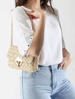 Sac bandoulière Moon Tressé cuir VANESSA BRUNO