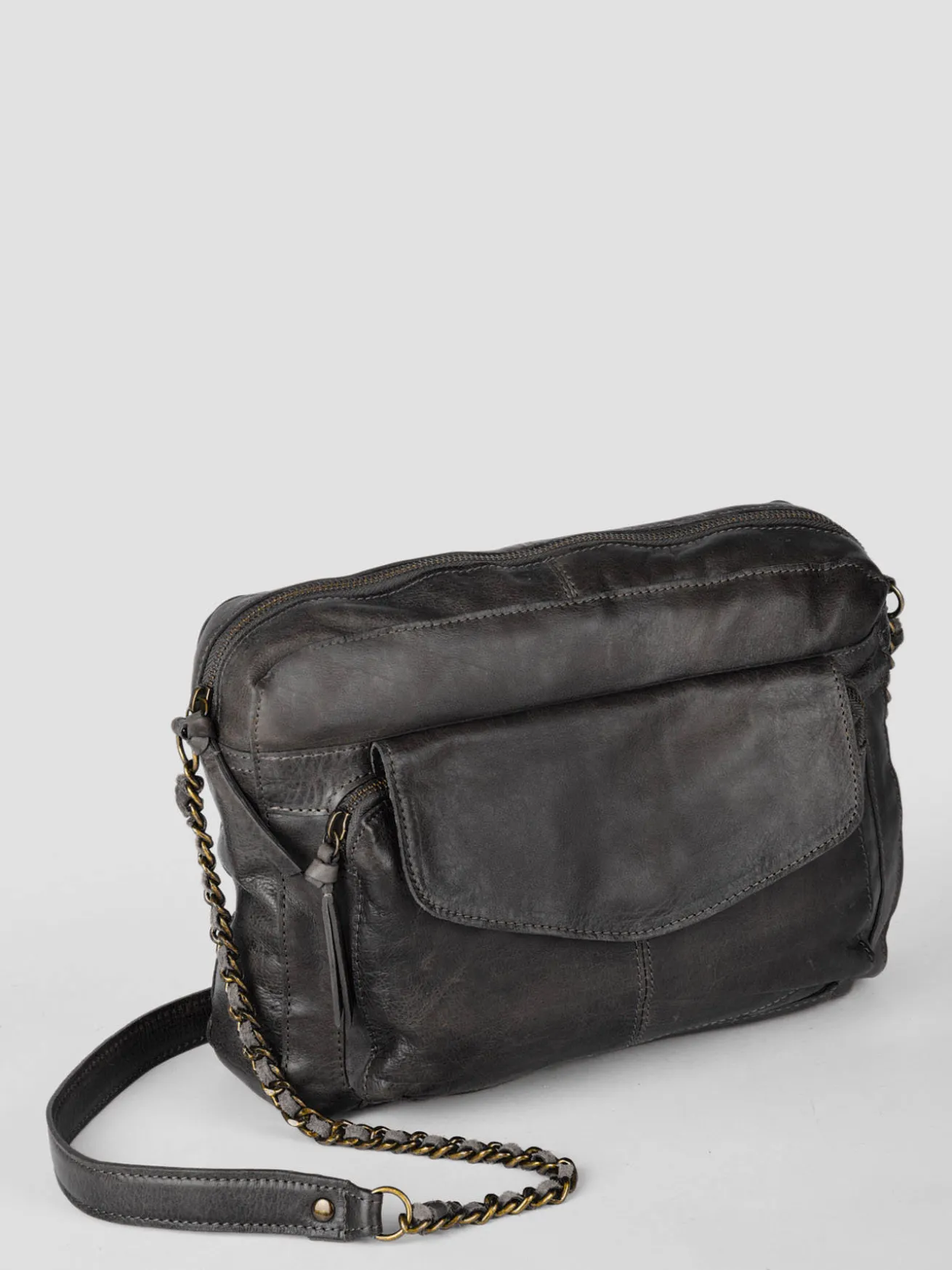 Sac bandoulière Naina cuir PIECES