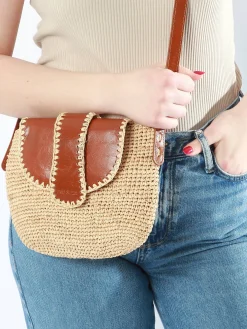 Sac bandoulière Raphia raphia NAT ET NIN