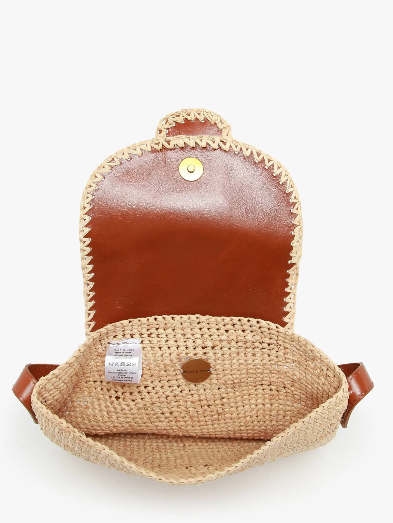Sac bandoulière Raphia raphia NAT ET NIN