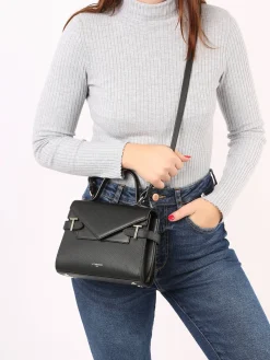Sac bandoulière S double rabat Emilie cuir LE TANNEUR