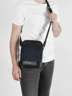 Sac bandoulière S Gaspard cuir et nylon LE TANNEUR