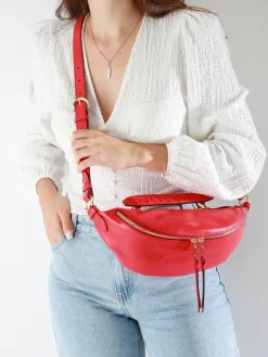 Sac bandoulière S Origami cuir LANCEL