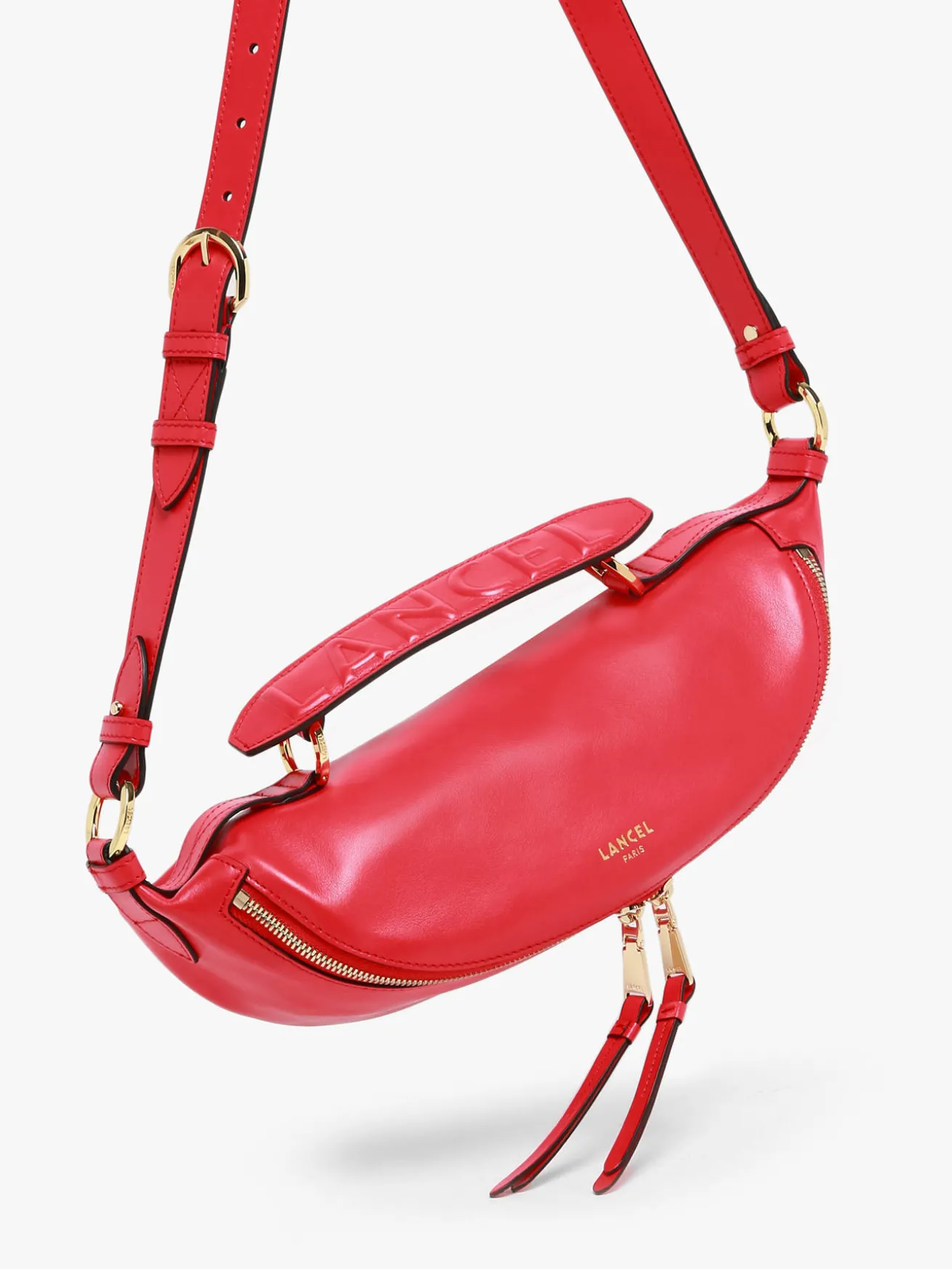 Sac bandoulière S Origami cuir LANCEL