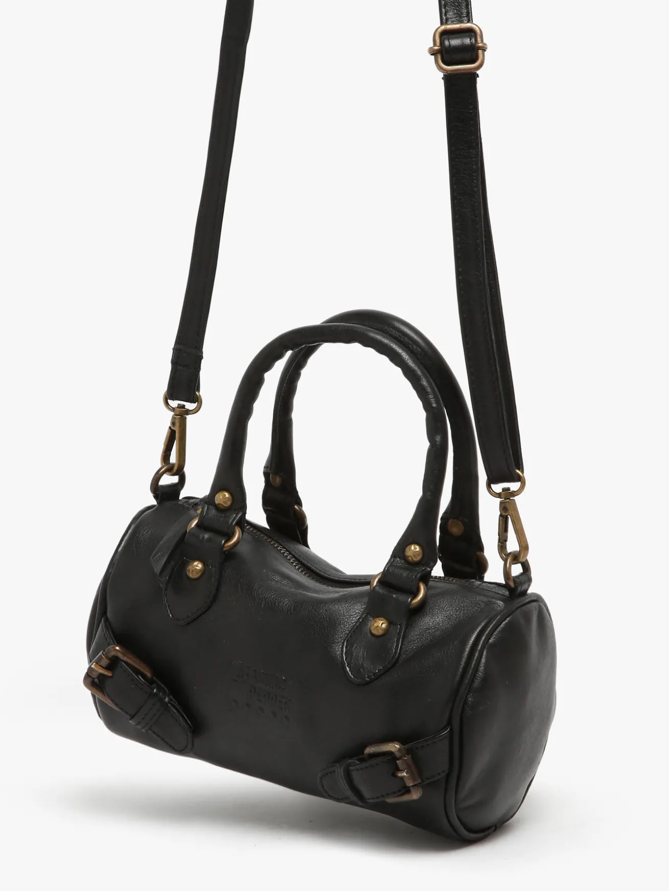 Sac bandoulière Strappy cuir BASILIC PEPPER