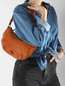 Sac bandoulière Tokyo cuir BASILIC PEPPER