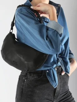 Sac bandoulière Tokyo cuir BASILIC PEPPER