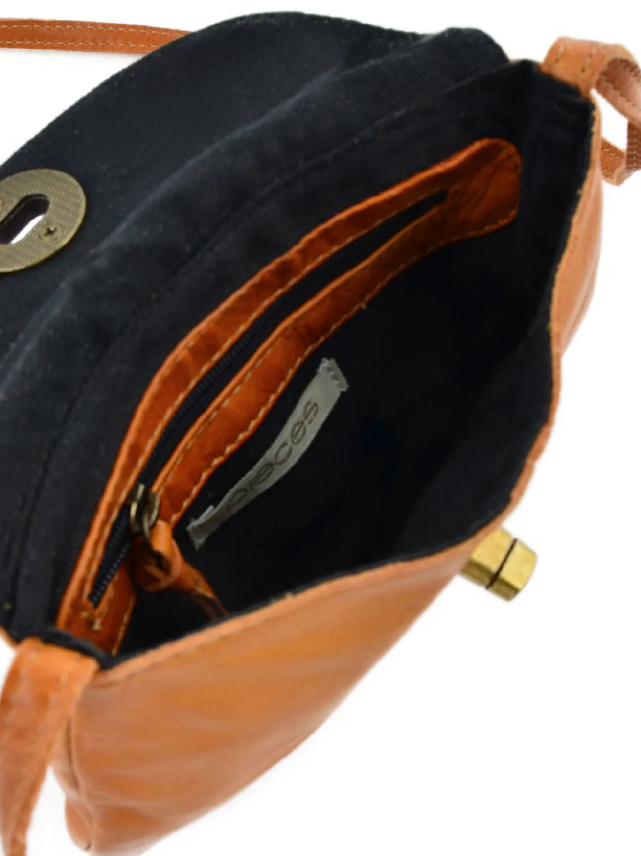 Sac bandoulière Totally royal cuir PIECES