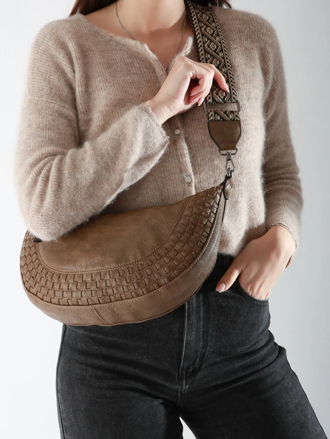 Sac bandoulière Winter tresse MINIPRIX