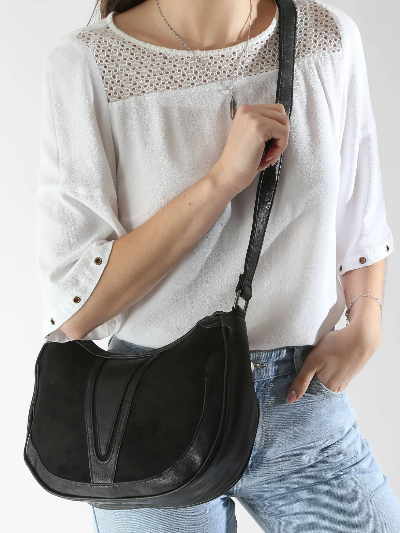 Sac bandoulière Winter velvet MINIPRIX