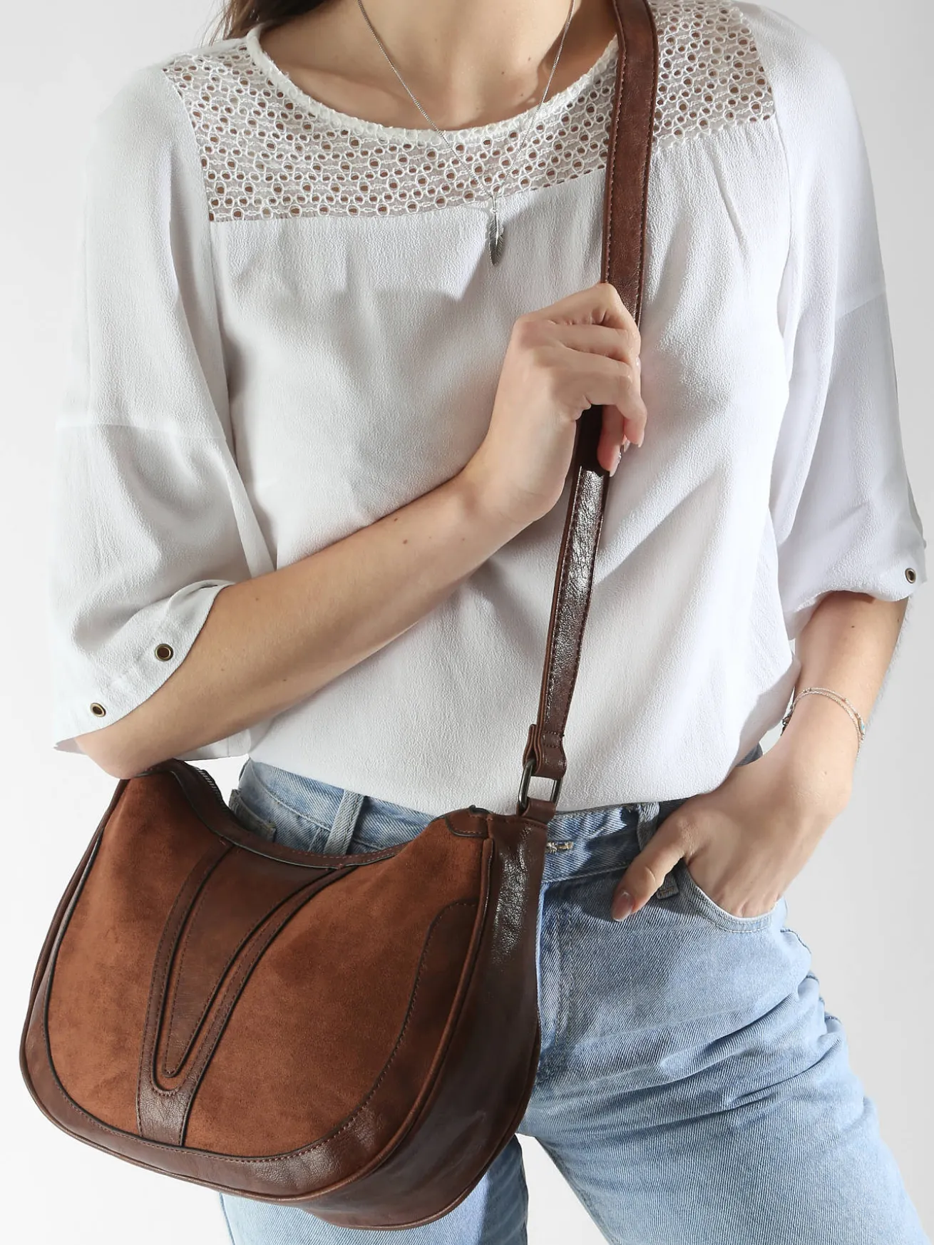 Sac bandoulière Winter velvet MINIPRIX
