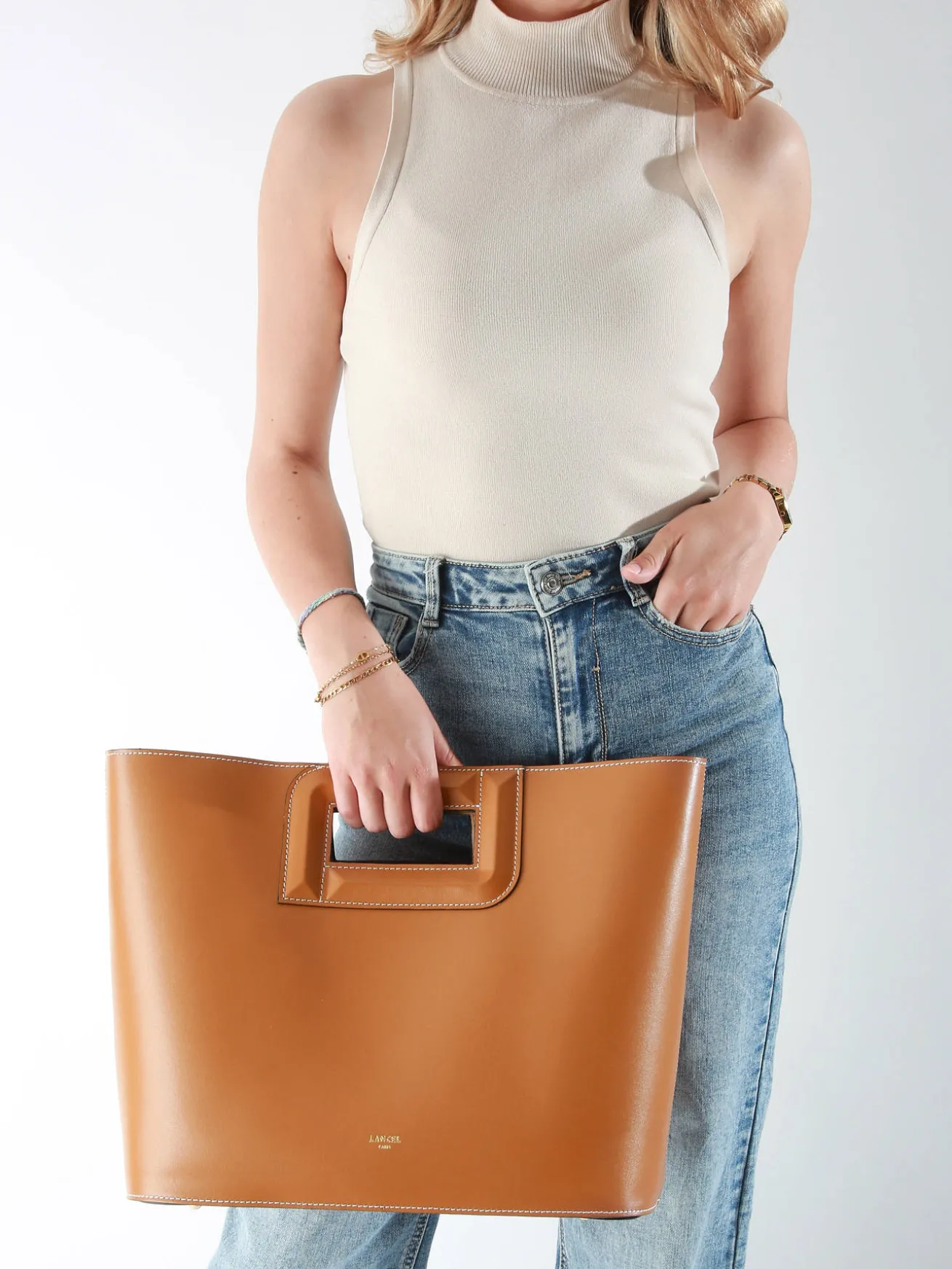 Sac cabas Angèle cuir LANCEL