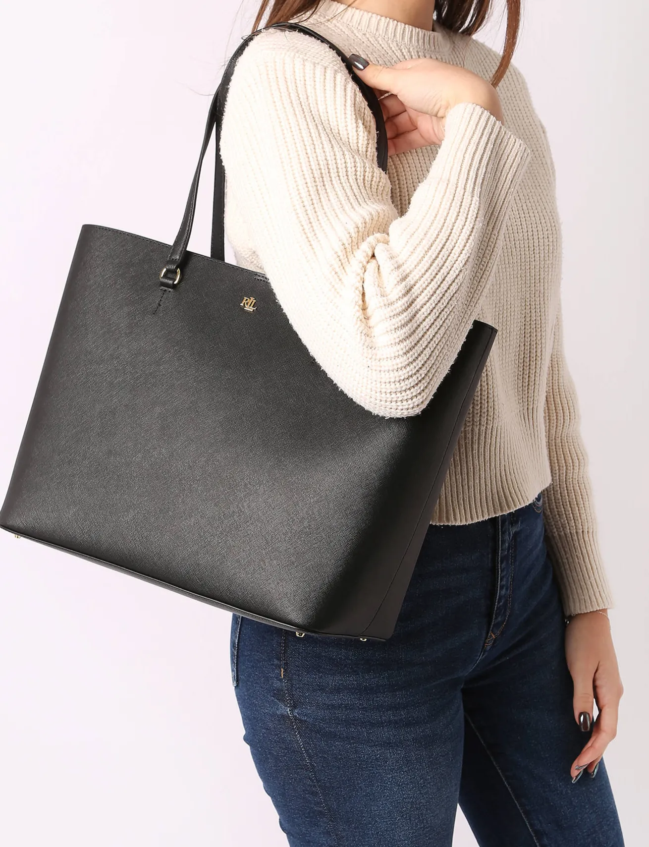 Sac cabas Karly cuir LAUREN RALPH LAUREN