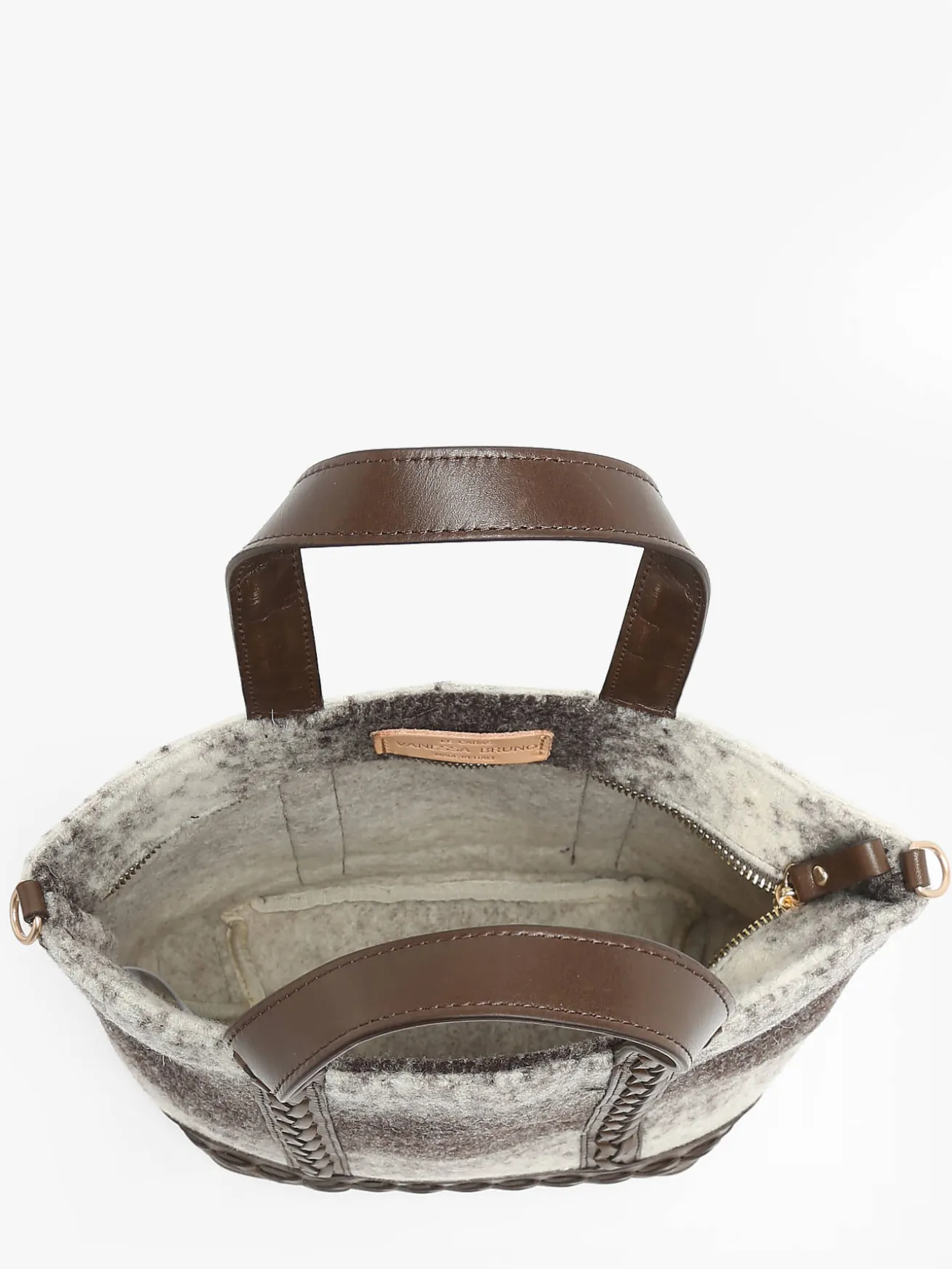 Sac cabas S en laine avec bandoulière VANESSA BRUNO
