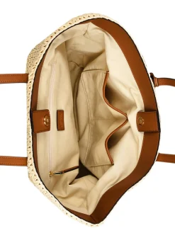 Sac cabas Whitney en paille crochetée LAUREN RALPH LAUREN