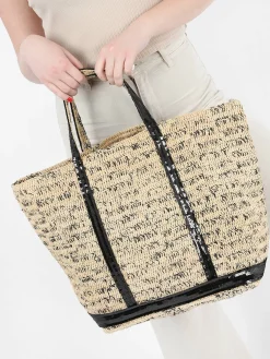 Sac Cabas XL raphia bicolore VANESSA BRUNO