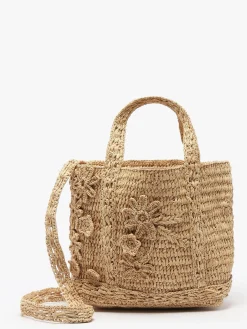 Sac cabas XS Raphia Fleuri VANESSA BRUNO