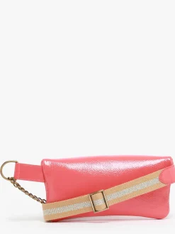 Sac ceinture Coachella cuir vernis froissé MARIE MARTENS