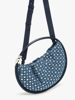 Sac Domino médium en denim et studs SONIA RYKIEL