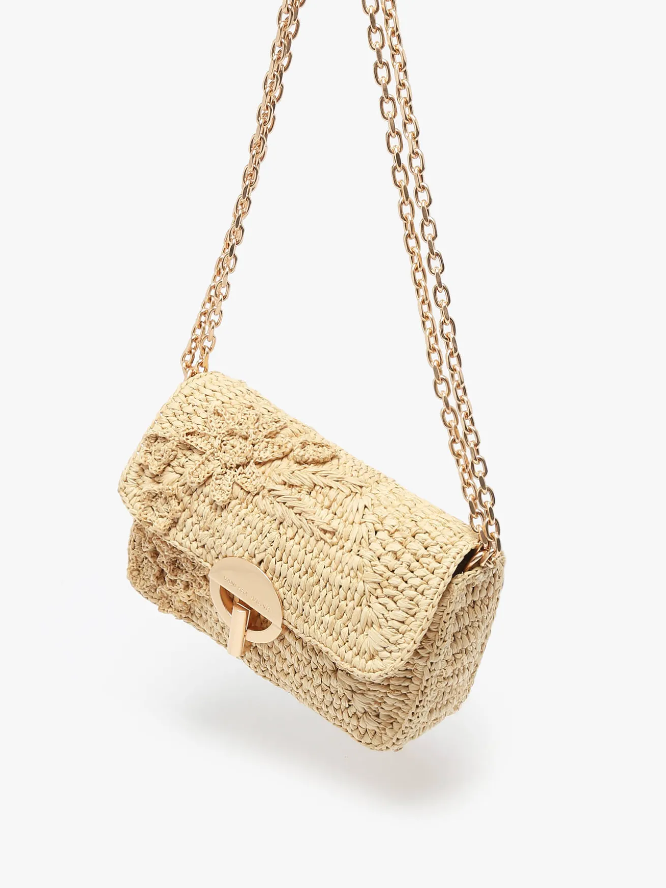 Sac Nano Moon Raphia Fleuri VANESSA BRUNO
