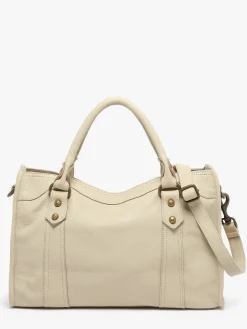 Sac porté main Cow cuir BASILIC PEPPER