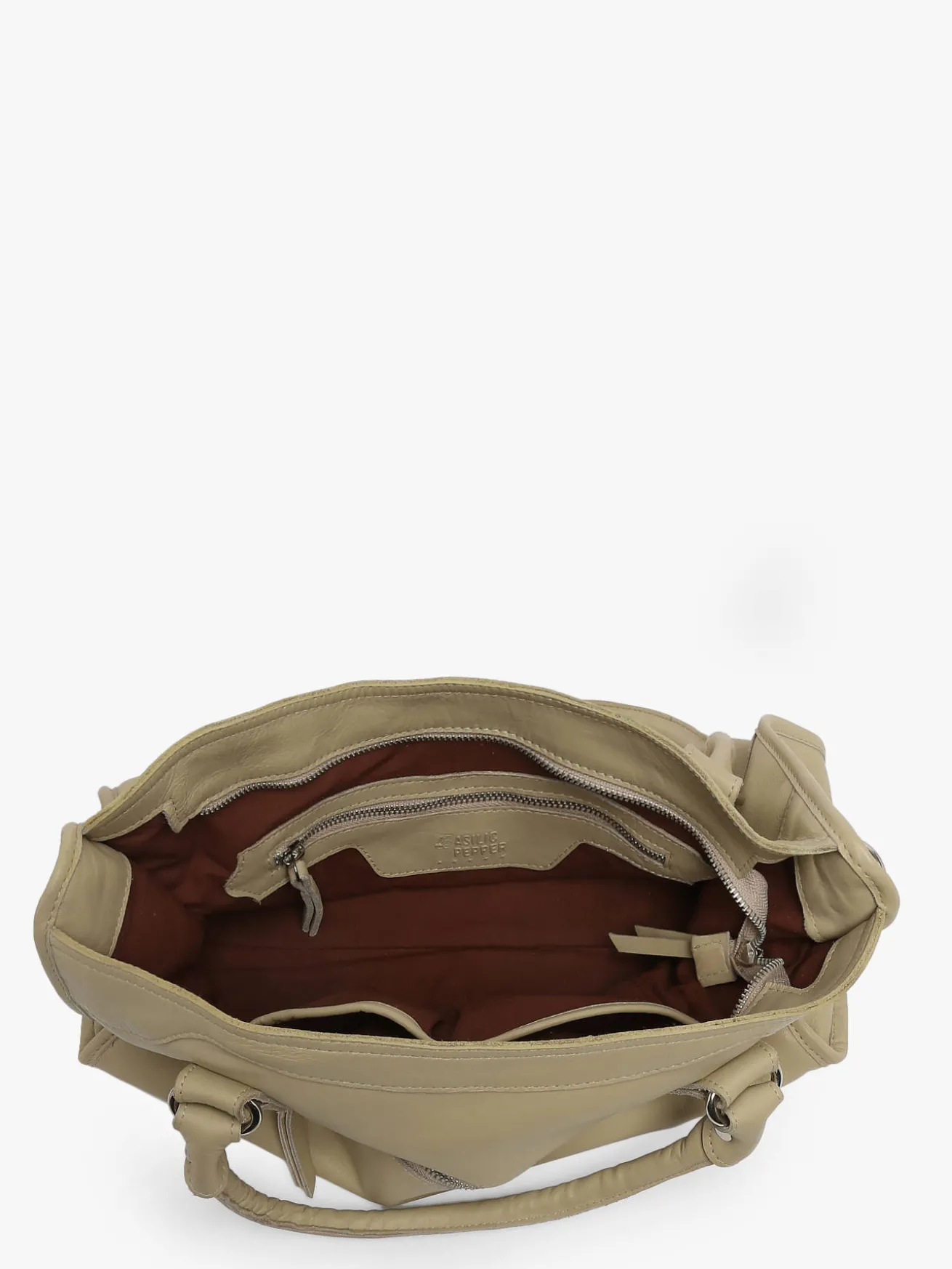 Sac porté main cuir BASILIC PEPPER