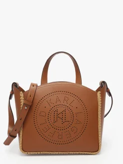 Sac porté main K circle raphia KARL LAGERFELD
