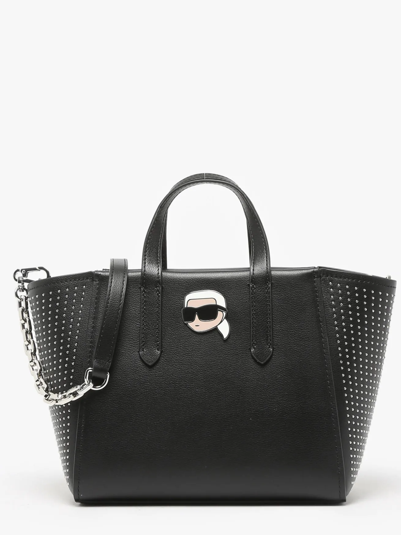 Sac porté main K ikonic 2.0 cuir KARL LAGERFELD