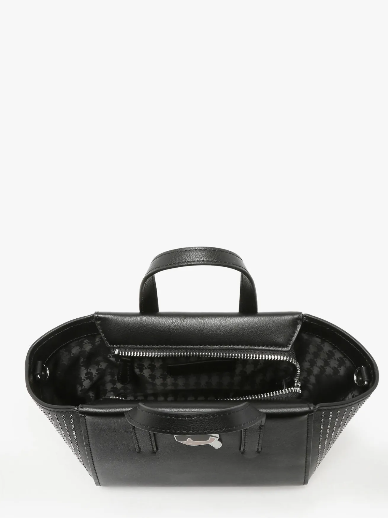Sac porté main K ikonic 2.0 cuir KARL LAGERFELD
