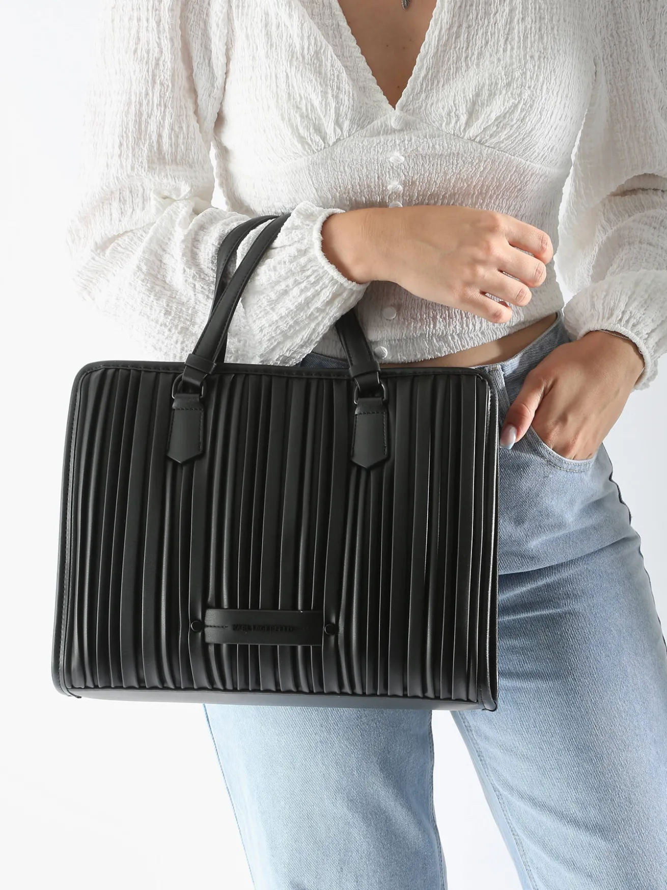 Sac porté main K kushion polyurethane KARL LAGERFELD