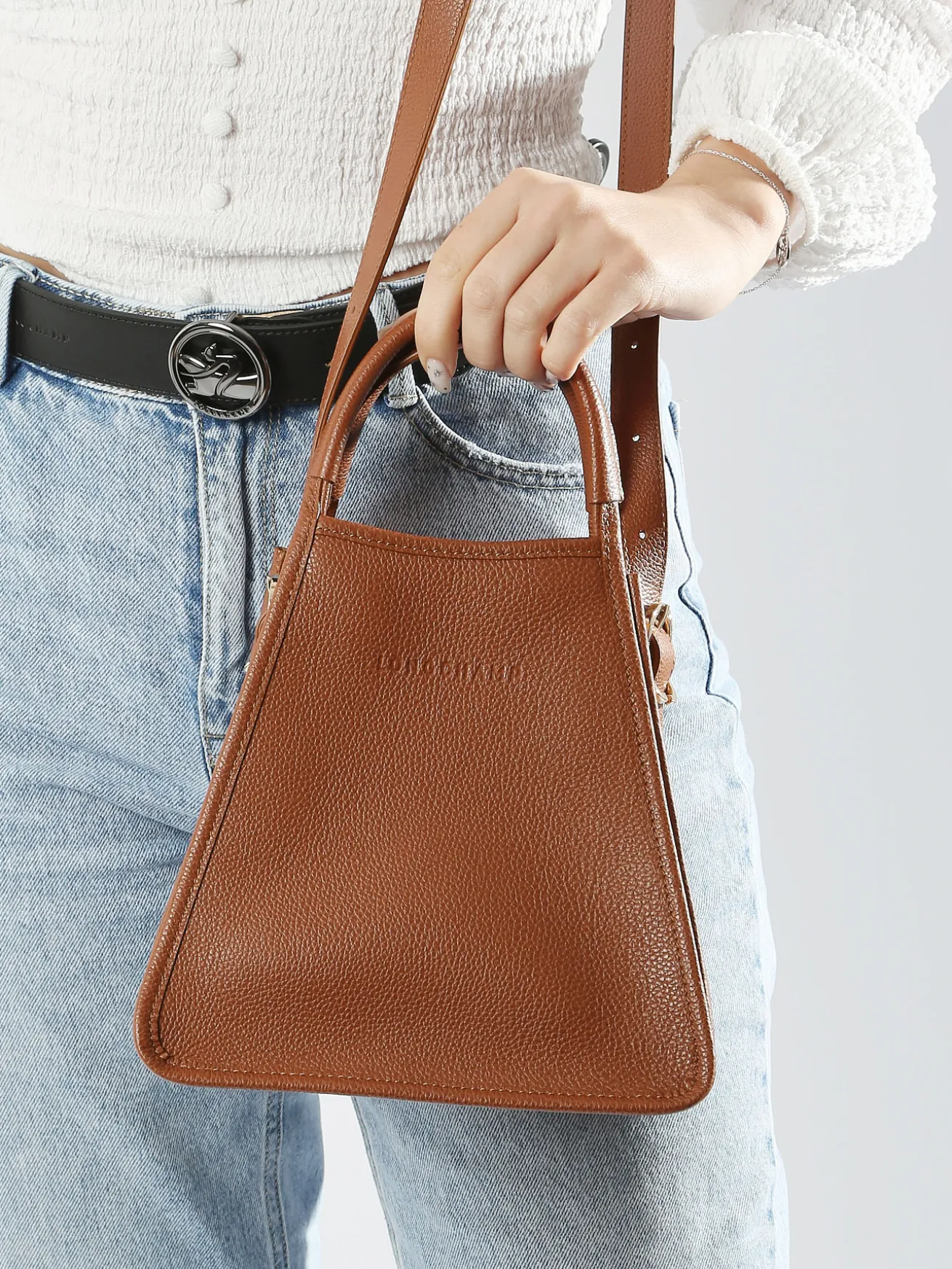 Sac porté main Le foulonné cuir LONGCHAMP