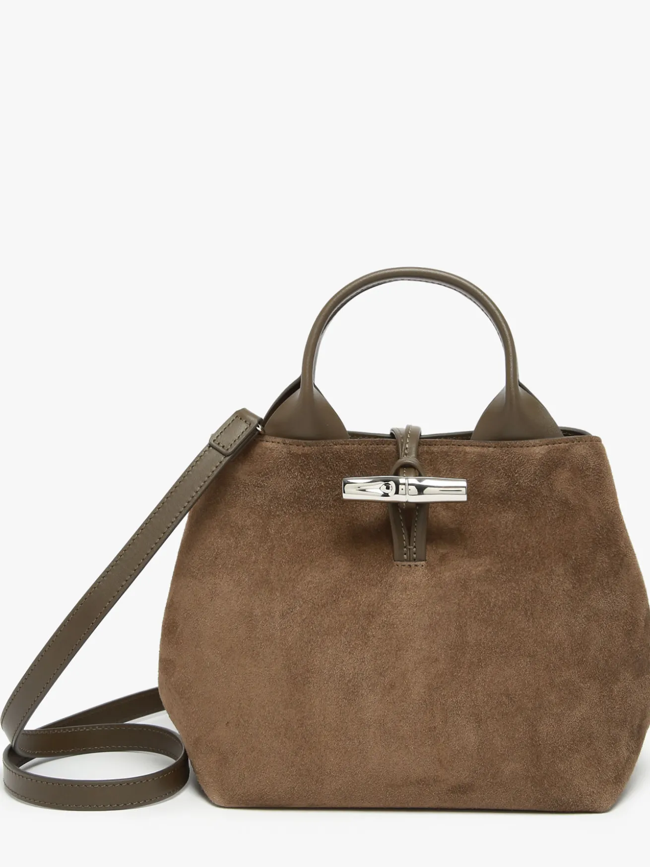 Sac porté main Le roseau velvet cuir LONGCHAMP
