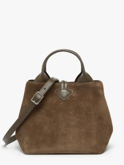 Sac porté main Le roseau velvet cuir LONGCHAMP