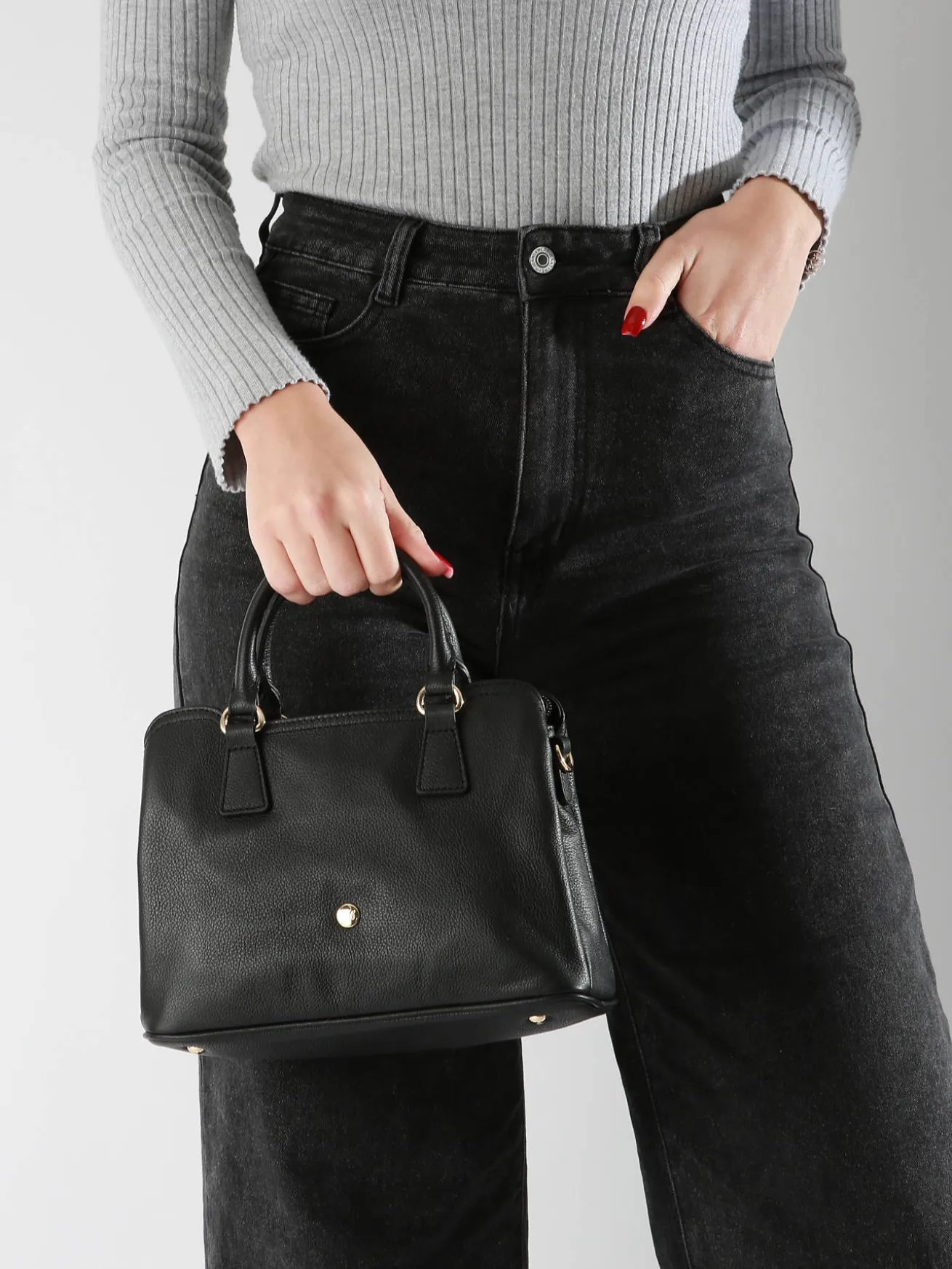 Sac porté main Luna cuir HEXAGONA