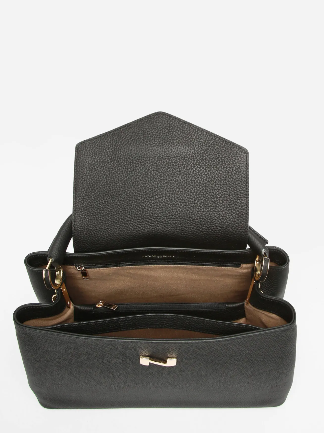 Sac porté main Violet cuir NATHAN BAUME